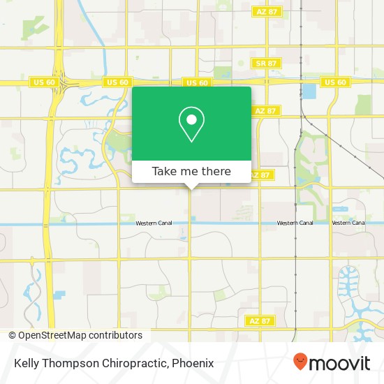 Kelly Thompson Chiropractic map