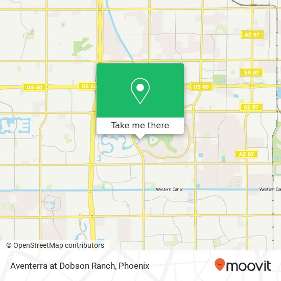 Aventerra at Dobson Ranch map