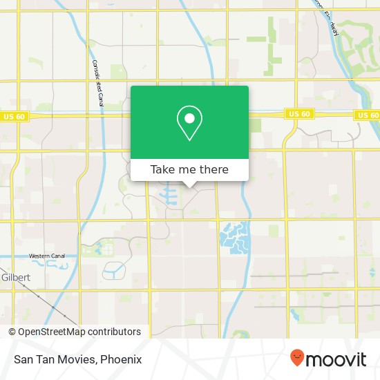 San Tan Movies map