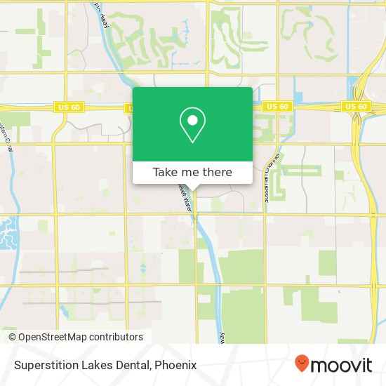 Mapa de Superstition Lakes Dental