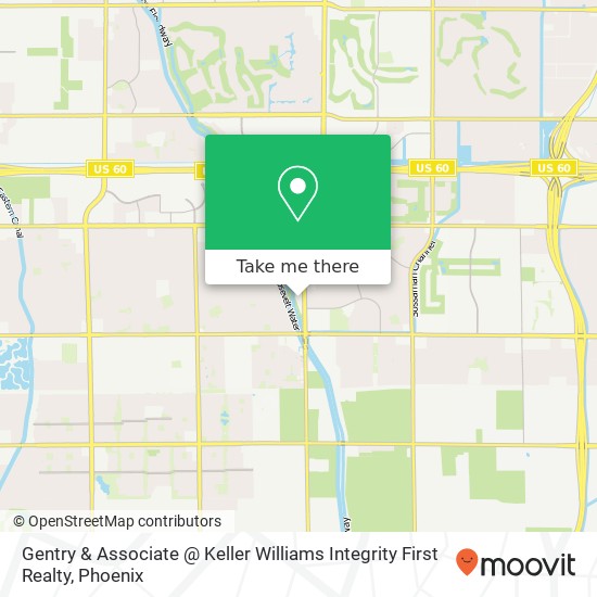 Mapa de Gentry & Associate @ Keller Williams Integrity First Realty