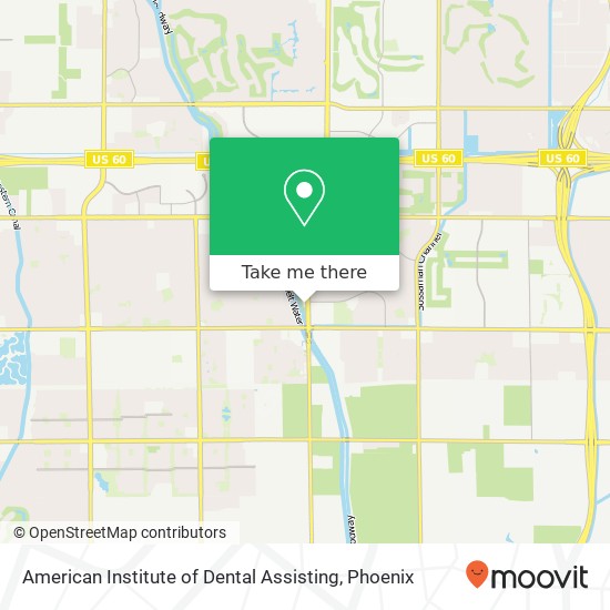 American Institute of Dental Assisting map