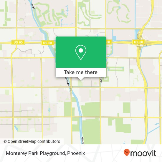 Monterey Park Playground map