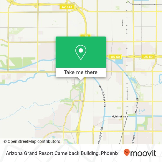 Mapa de Arizona Grand Resort Camelback Building