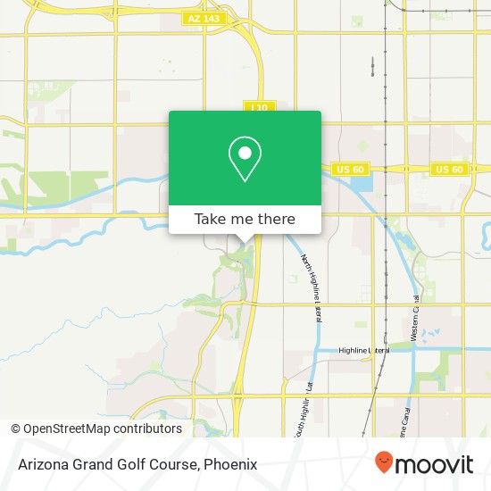 Mapa de Arizona Grand Golf Course