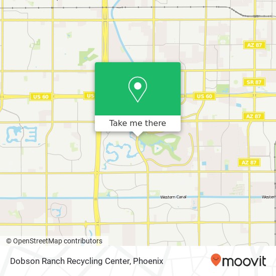 Mapa de Dobson Ranch Recycling Center