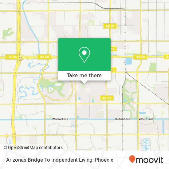 Mapa de Arizonas Bridge To Indpendent Living