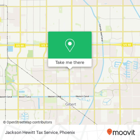 Jackson Hewitt Tax Service map