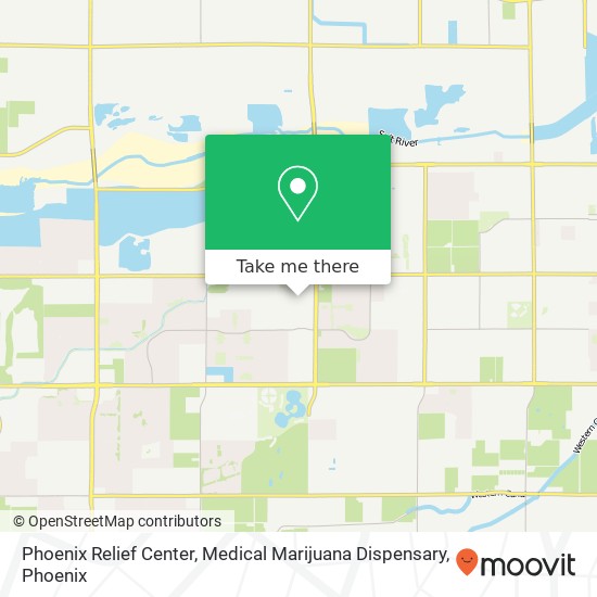 Phoenix Relief Center, Medical Marijuana Dispensary map