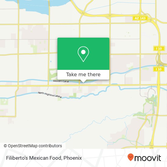 Mapa de Filiberto's Mexican Food