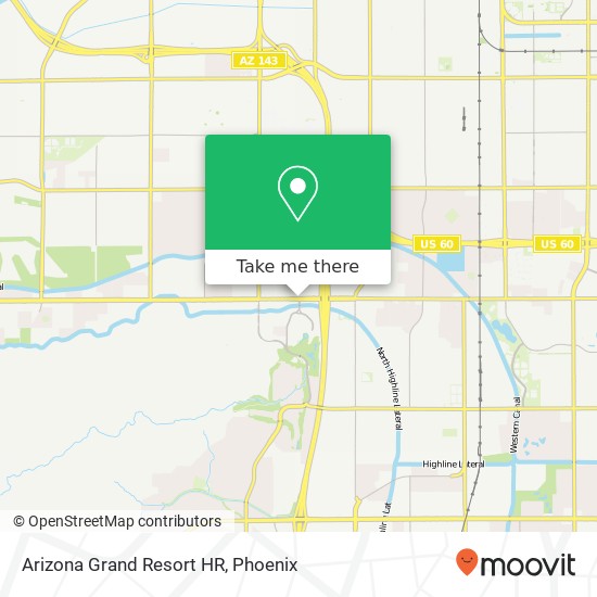 Mapa de Arizona Grand Resort HR