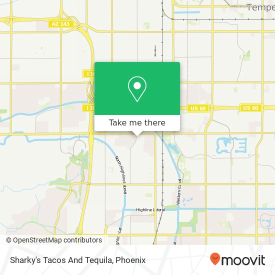 Mapa de Sharky's Tacos And Tequila