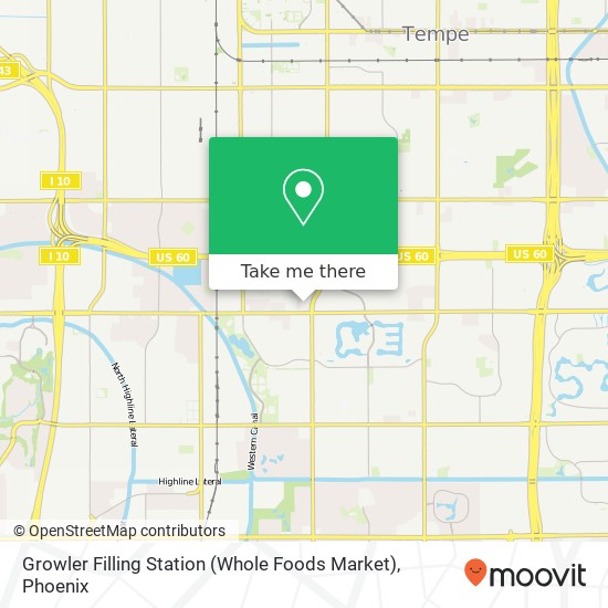 Mapa de Growler Filling Station (Whole Foods Market)