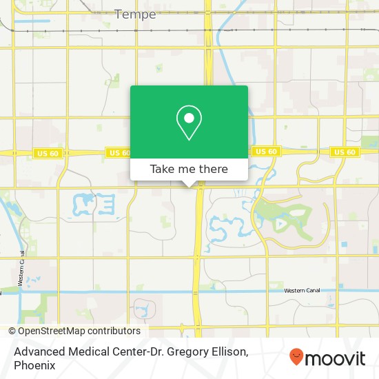 Mapa de Advanced Medical Center-Dr. Gregory Ellison