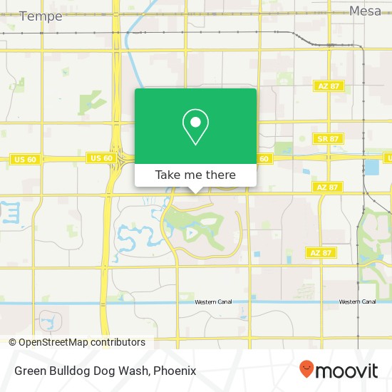 Mapa de Green Bulldog Dog Wash