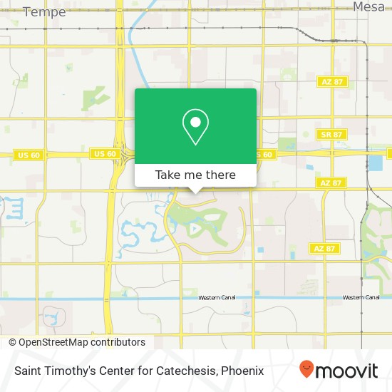 Saint Timothy's Center for Catechesis map