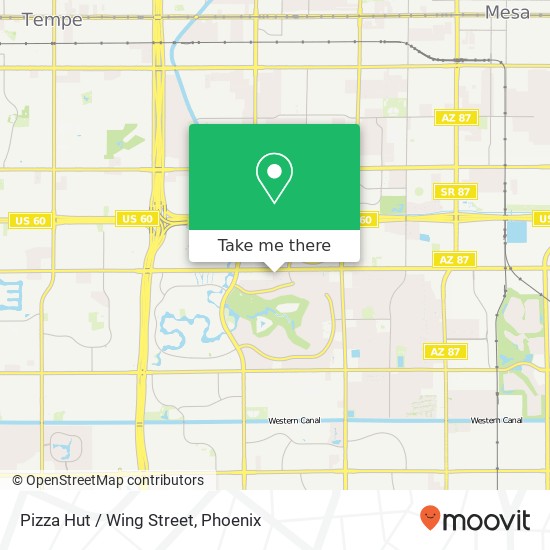 Pizza Hut / Wing Street map