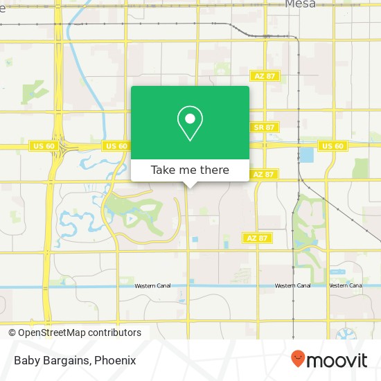 Baby Bargains map