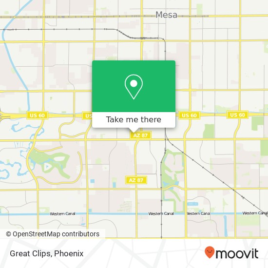 Great Clips map