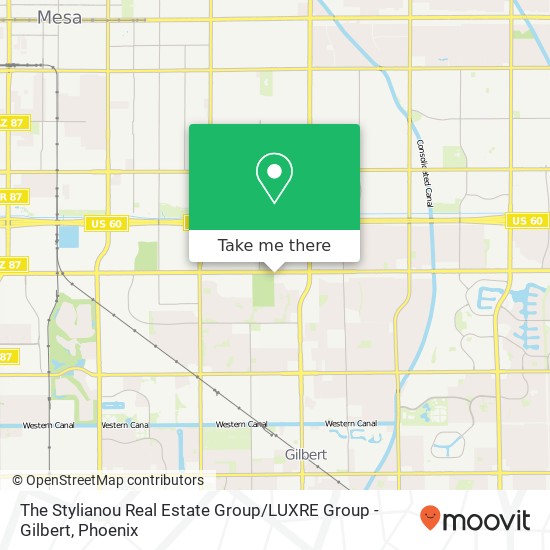 The Stylianou Real Estate Group / LUXRE Group - Gilbert map