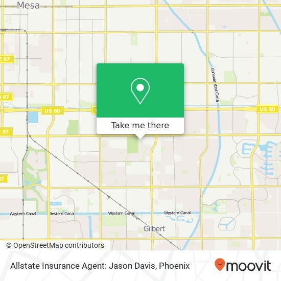 Allstate Insurance Agent: Jason Davis map