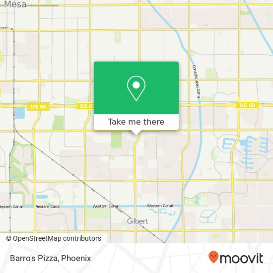 Barro's Pizza map