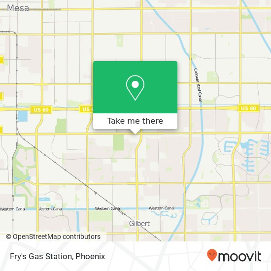 Fry's Gas Station map