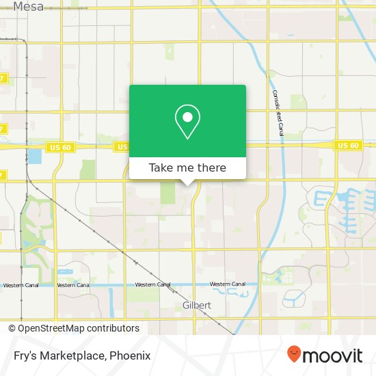 Fry's Marketplace map