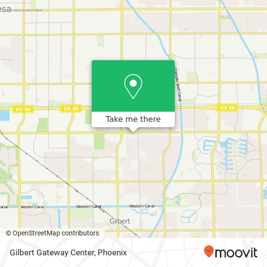 Gilbert Gateway Center map