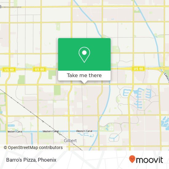 Barro's Pizza map