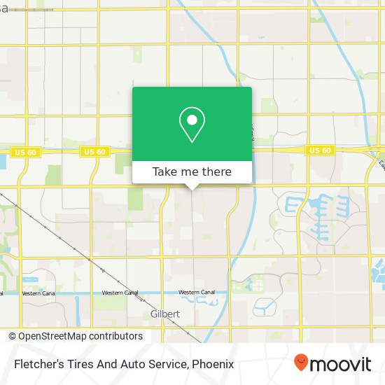 Fletcher's Tires And Auto Service map