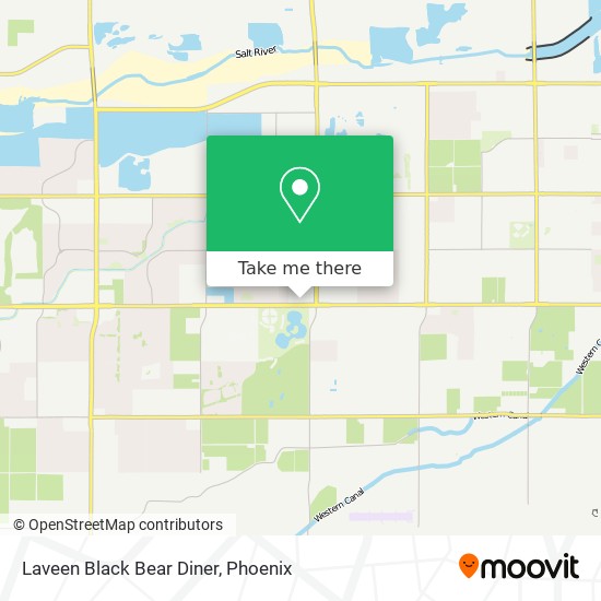 Laveen Black Bear Diner map
