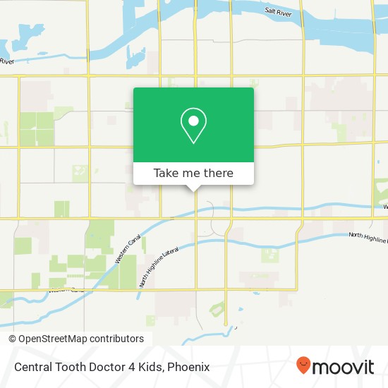 Central Tooth Doctor 4 Kids map
