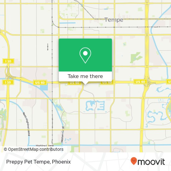 Preppy Pet Tempe map