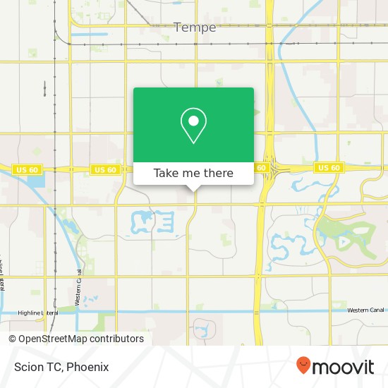 Mapa de Scion TC