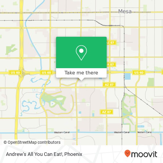 Andrew's All You Can Eat! map