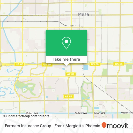 Farmers Insurance Group - Frank Margiotta map