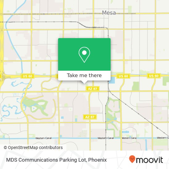 Mapa de MDS Communications Parking Lot