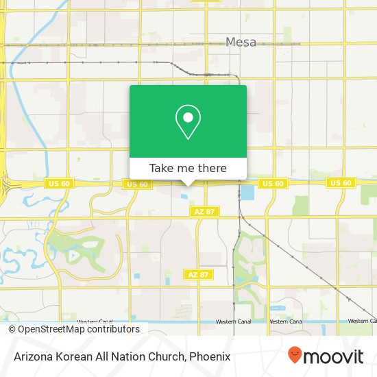 Mapa de Arizona Korean All Nation Church