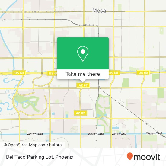 Mapa de Del Taco Parking Lot