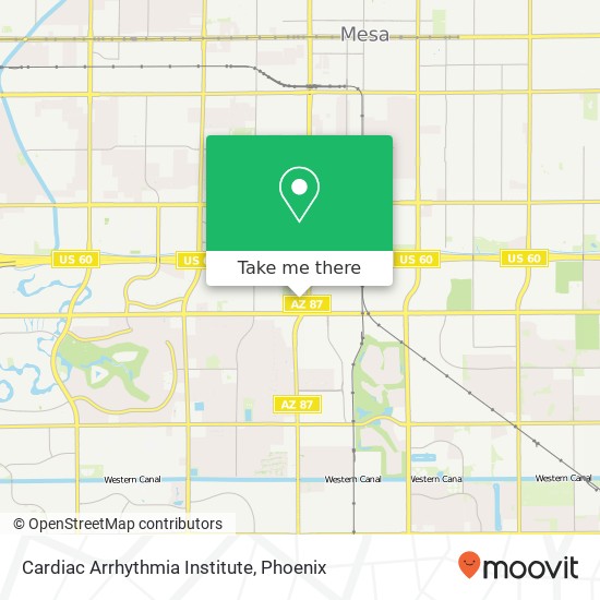 Cardiac Arrhythmia Institute map