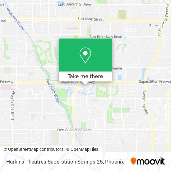 Mapa de Harkins Theatres Superstition Springs 25