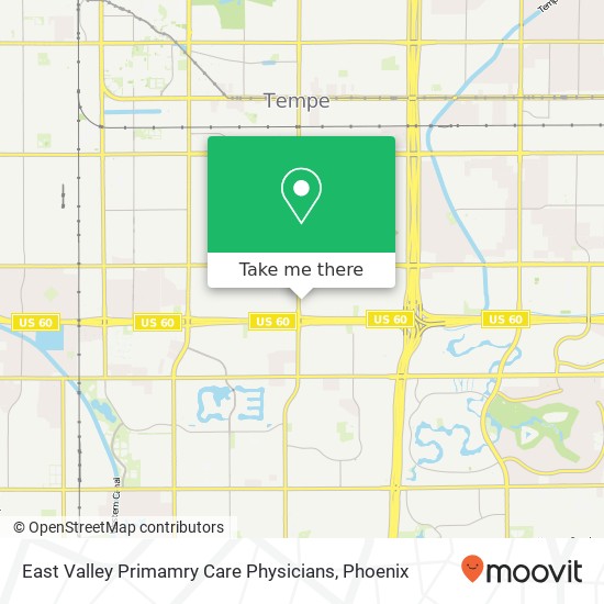 Mapa de East Valley Primamry Care Physicians