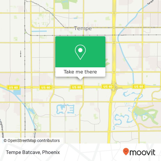 Mapa de Tempe Batcave