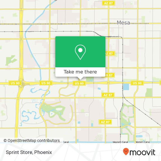 Sprint Store map