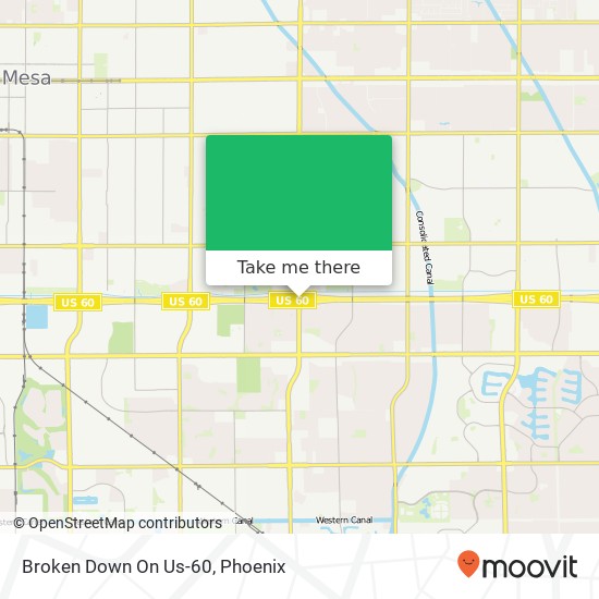 Broken Down On Us-60 map