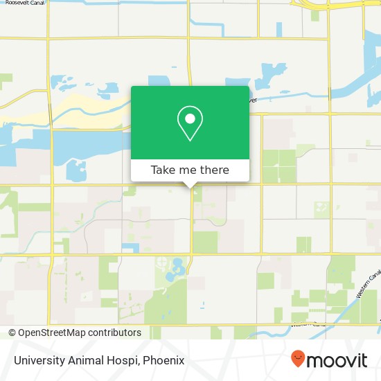 University Animal Hospi map