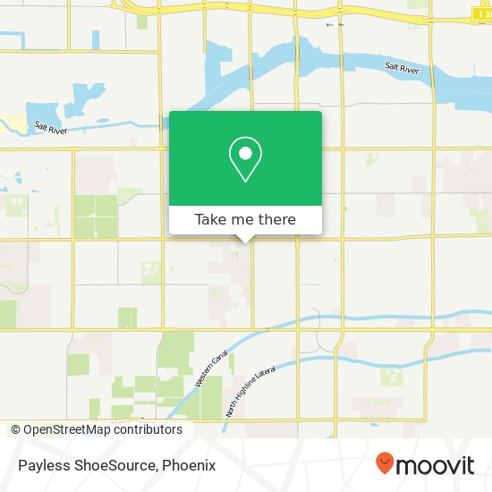 Mapa de Payless ShoeSource