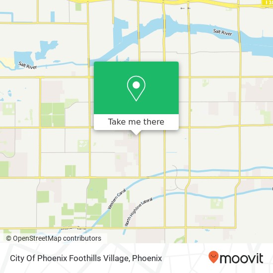 City Of Phoenix Foothills Village map