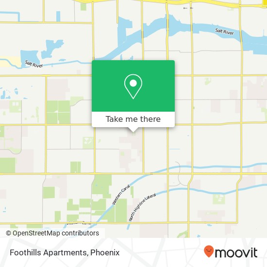 Mapa de Foothills Apartments